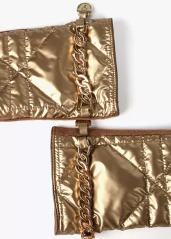 Clearance Guantes acolchados con cadena Gorros Sombreros Y Guantes