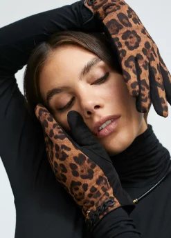 Guantes animal print Animal Print|Gorros Sombreros Y Guantes