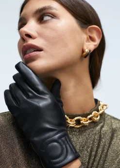 Hot Guantes efecto piel Gorros Sombreros Y Guantes