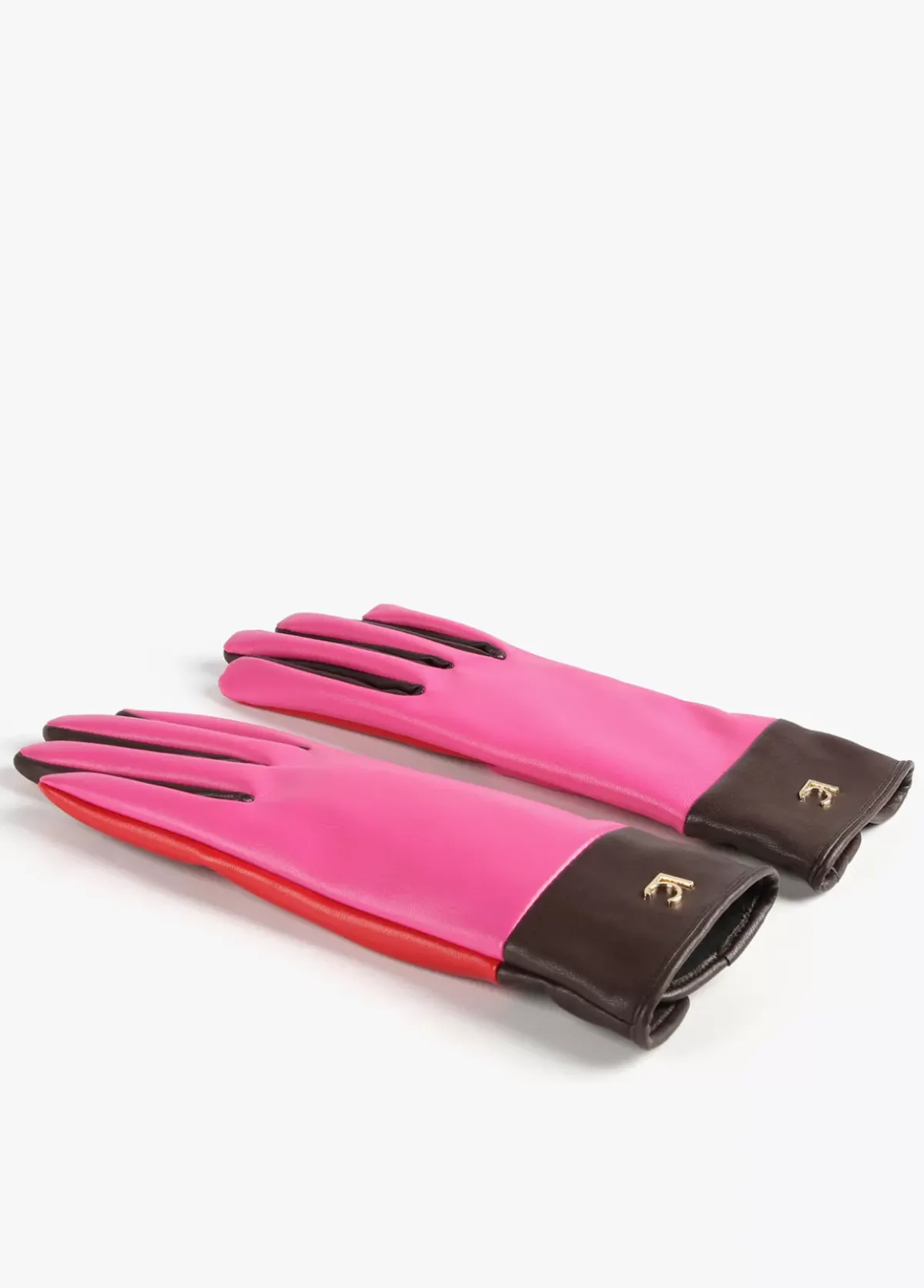 Hot Guantes efecto piel tricolor Gorros Sombreros Y Guantes