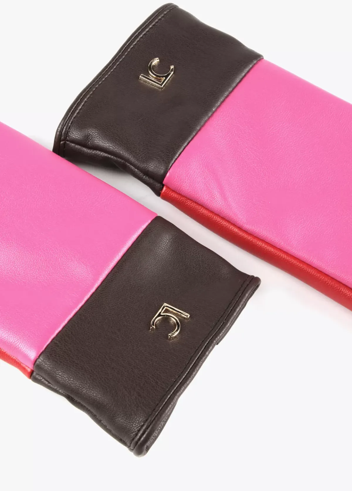 Hot Guantes efecto piel tricolor Gorros Sombreros Y Guantes