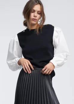 Online Jersey combinado Punto|Camisas Y Blusas