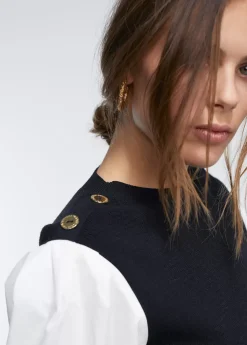 Online Jersey combinado Punto|Camisas Y Blusas