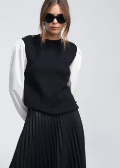 Online Jersey combinado Punto|Camisas Y Blusas