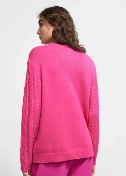 Clearance Jersey detalle strass Punto