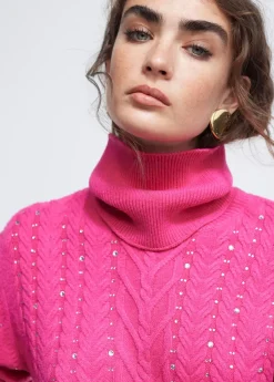 Clearance Jersey detalle strass Punto