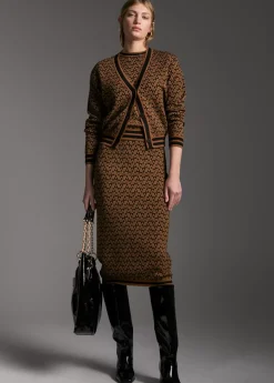 Jersey monograma bicolor Punto