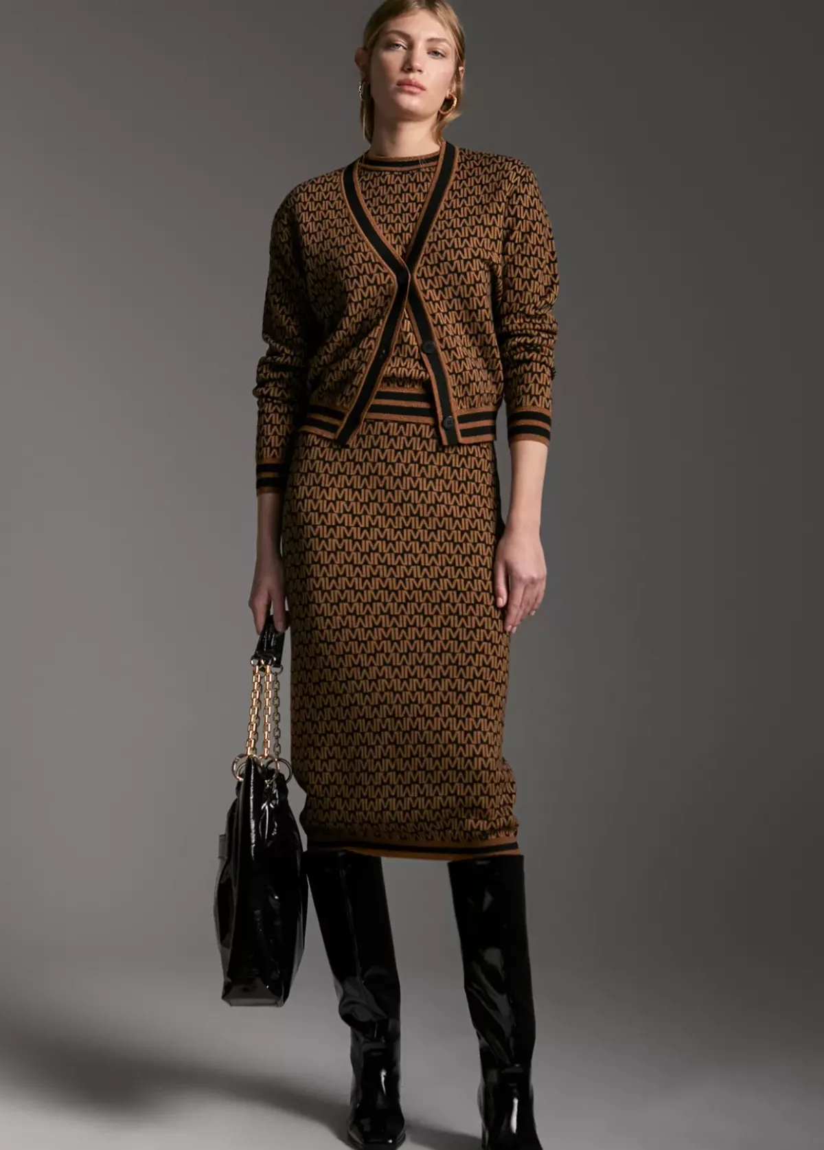 Jersey monograma bicolor Punto