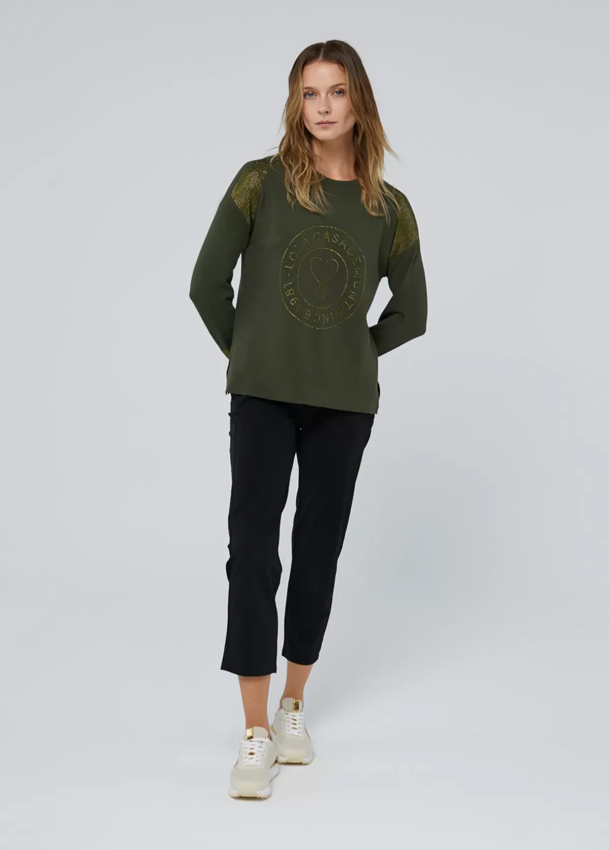 Best Jersey punto logo strass Punto|Sudaderas