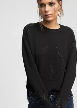 Best Jersey punto logo strass Punto|Sudaderas