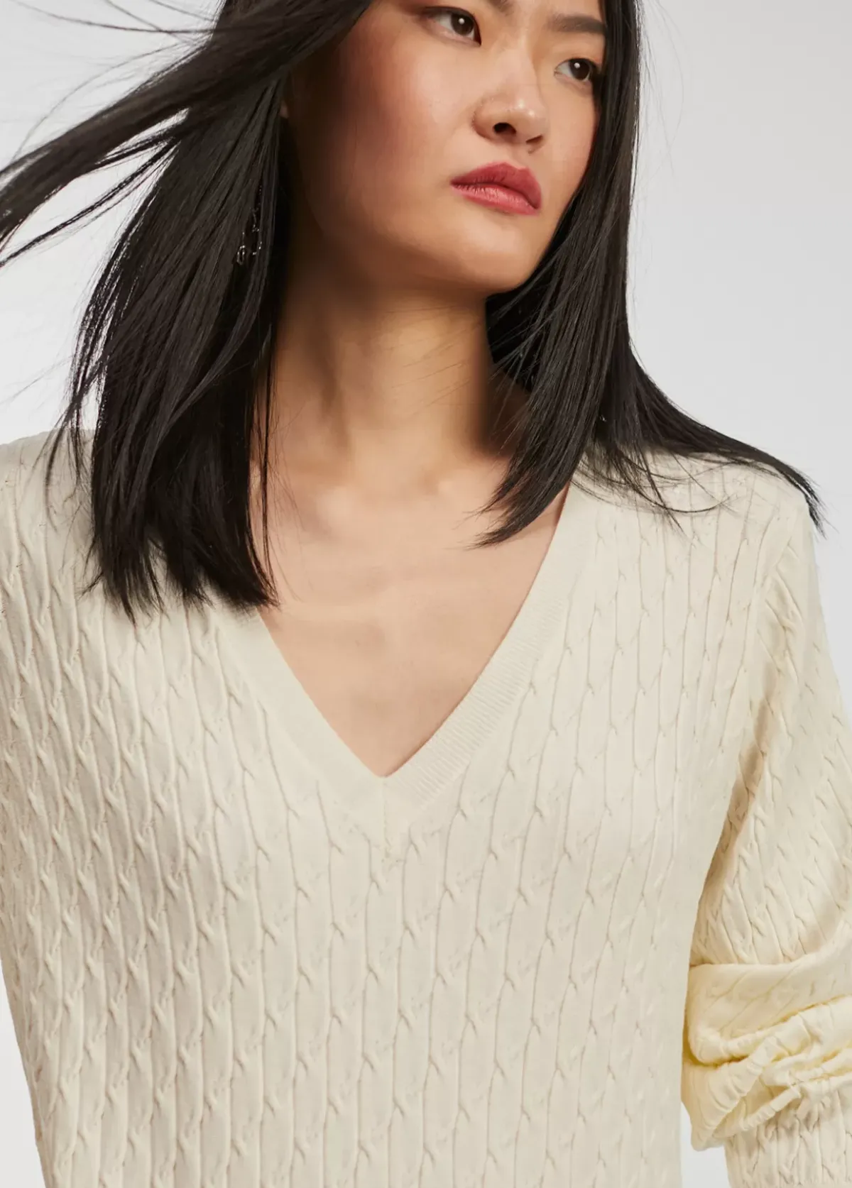 Sale Jersey punto trenzado Punto