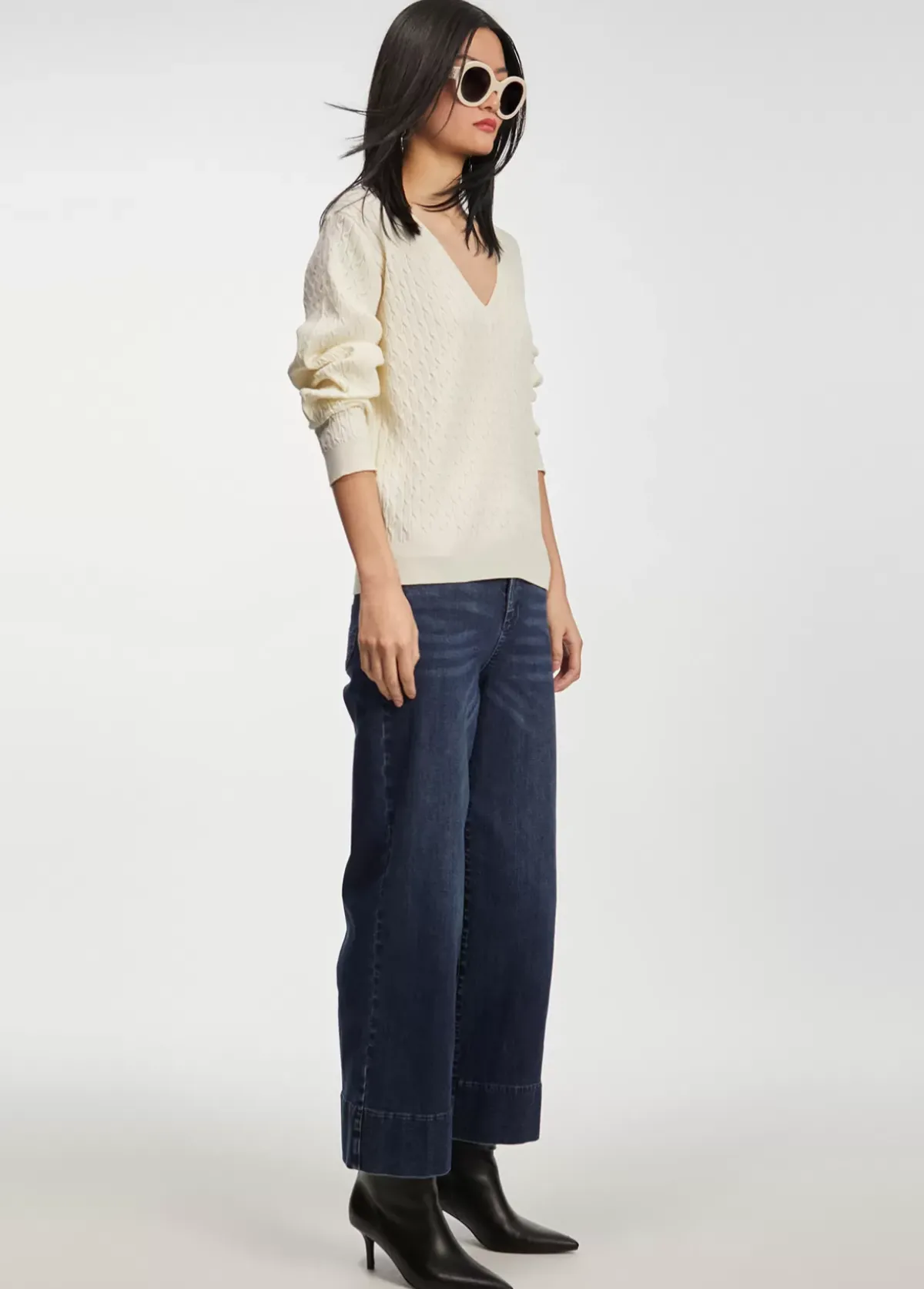 Sale Jersey punto trenzado Punto