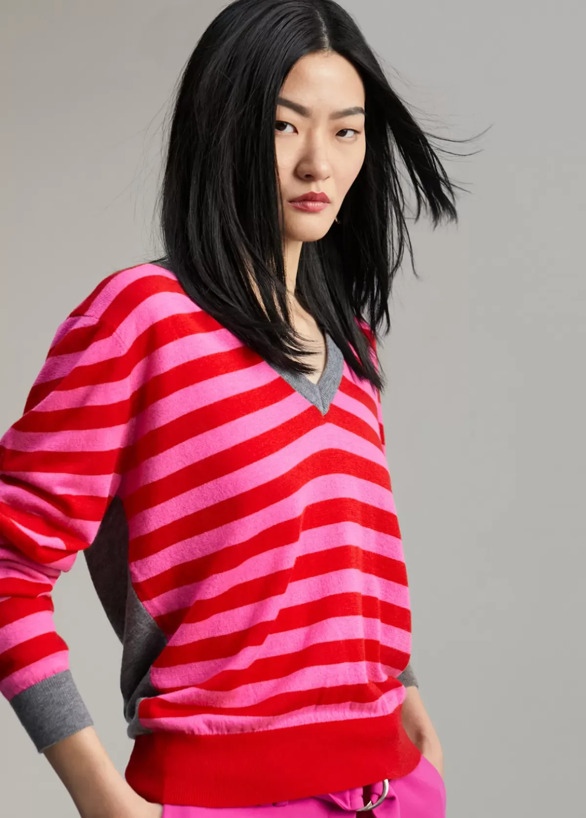 Outlet Jersey rayas bicolor Punto