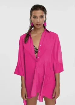 Sale Kaftan corto kimono Camisas Y Blusas|Baño