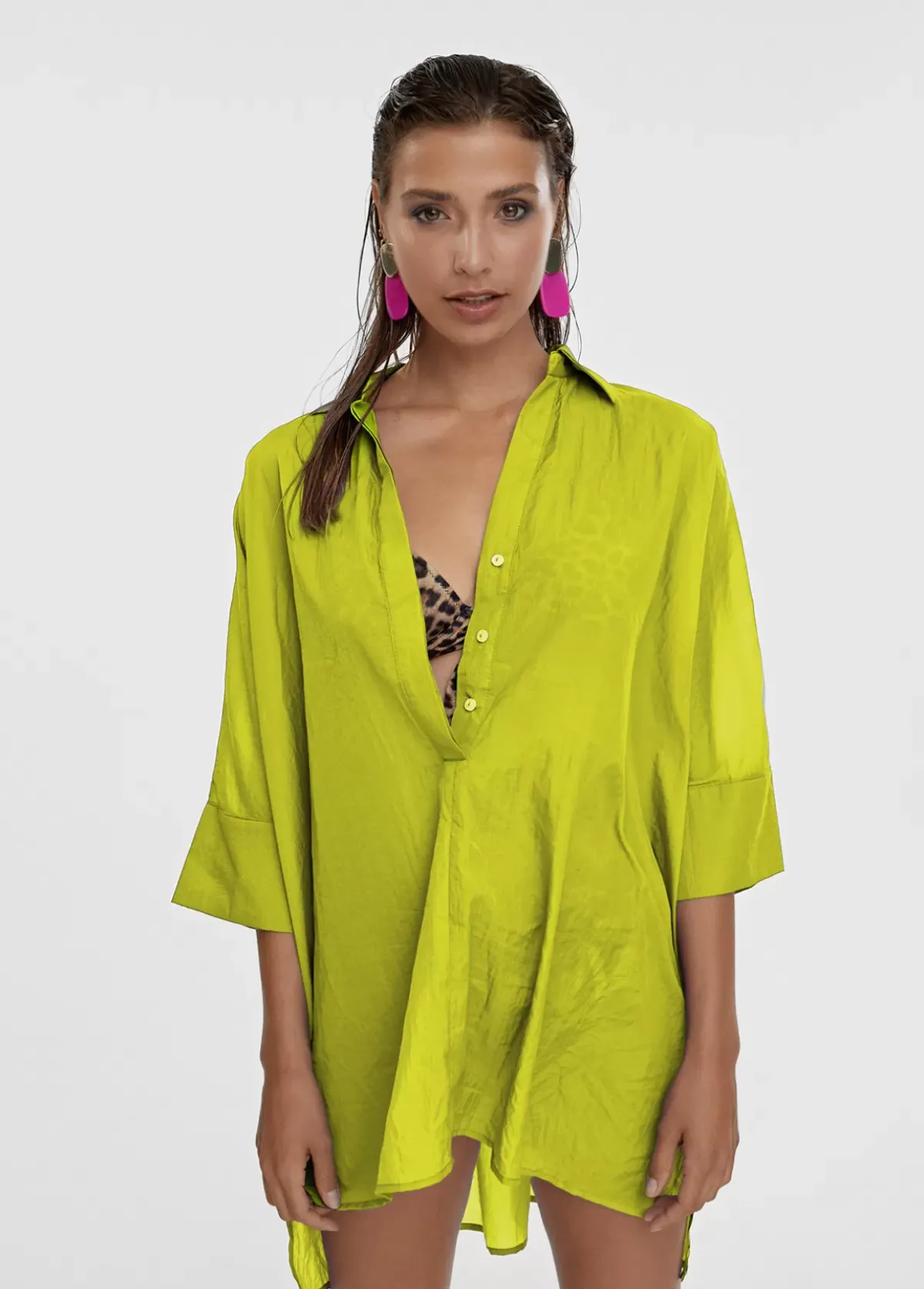 Clearance Kaftan corto kimono Camisas Y Blusas