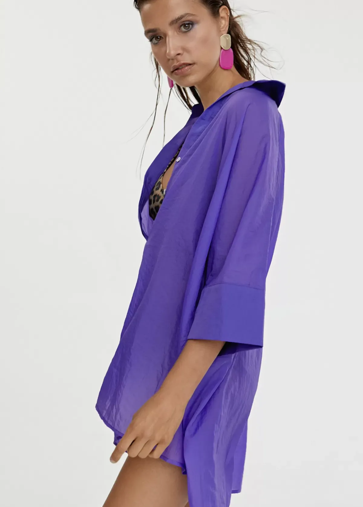 Discount Kaftan corto kimono Camisas Y Blusas|Baño