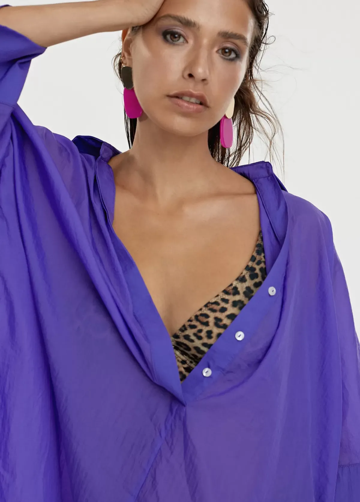 Discount Kaftan corto kimono Camisas Y Blusas|Baño