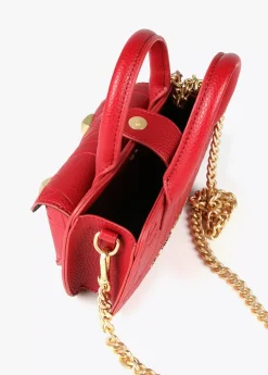 Mini bandolera con logo grabado Bolsos