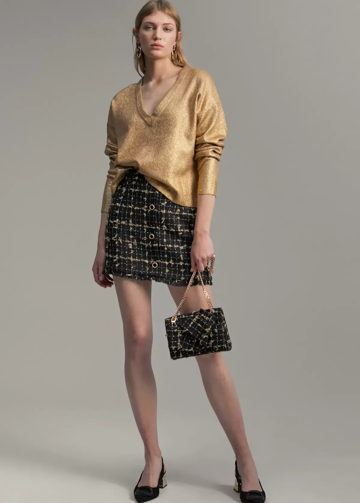 Minifalda cuadros Vestidos Y Faldas