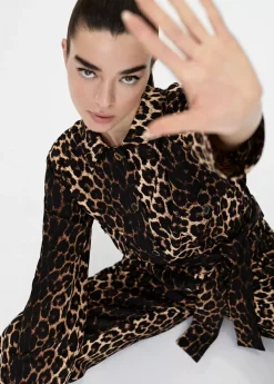 Outlet Mono animal print Pantalones