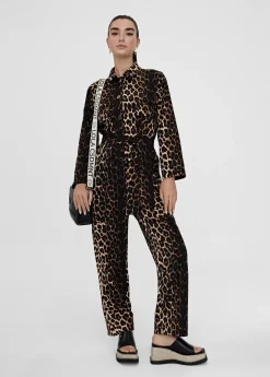 Outlet Mono animal print Pantalones
