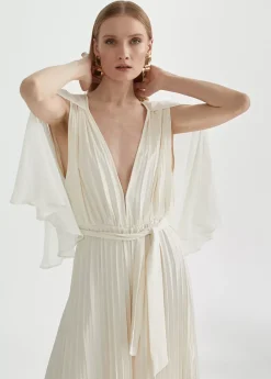 Clearance Mono plisado mangas capa Vestidos Y Faldas