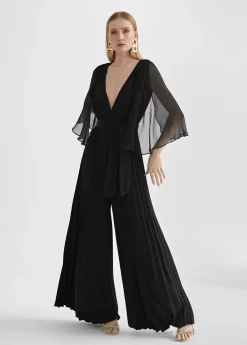 Online Mono plisado mangas capa Vestidos Y Faldas