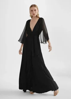 Online Mono plisado mangas capa Vestidos Y Faldas