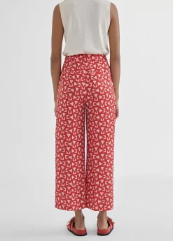 Hot Pantalón cropped monograma Pantalones