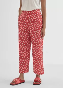 Hot Pantalón cropped monograma Pantalones