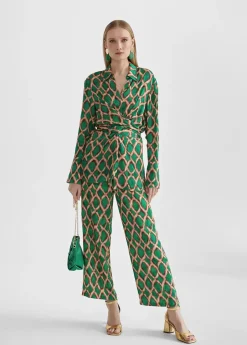 New Pantalón culotte estampado Pantalones