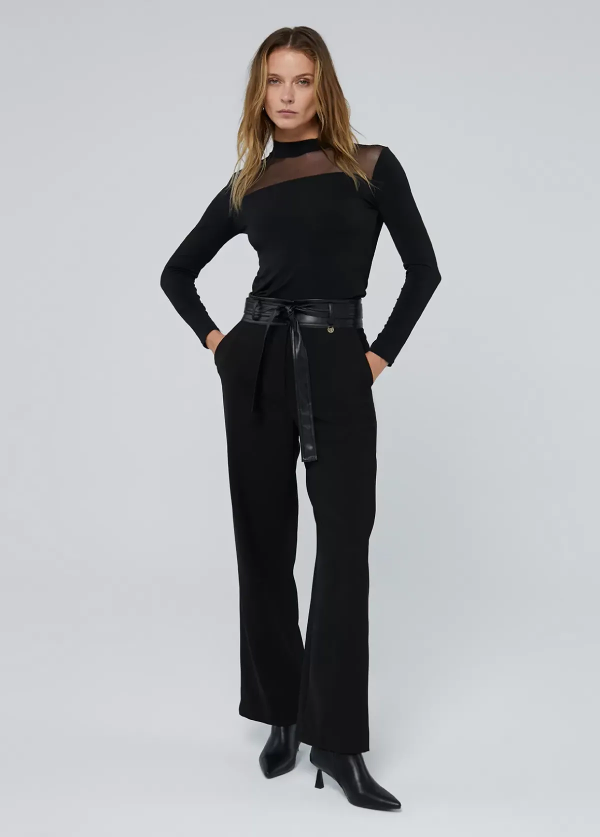 Discount Pantalón detalle cintura Pantalones