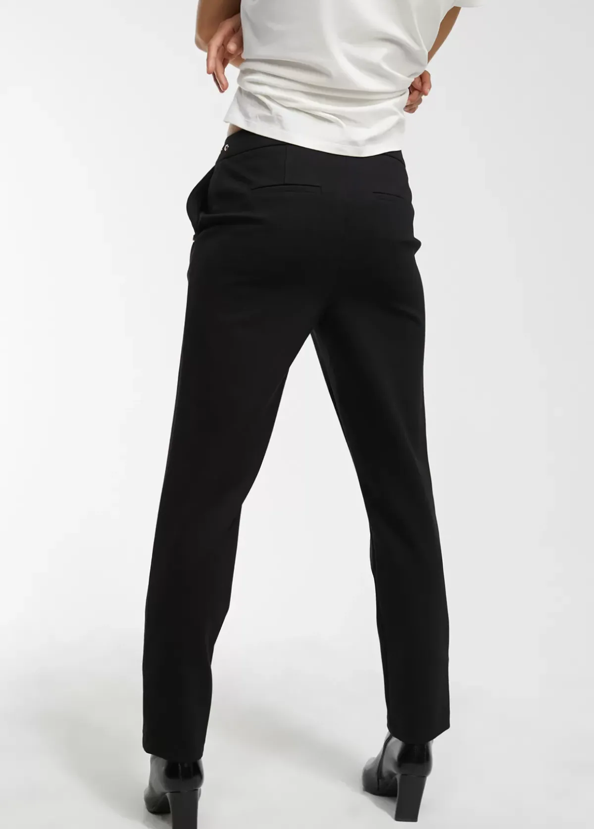 Online Pantalón detalle eyelets Pantalones