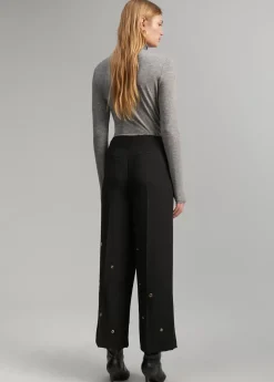 Outlet Pantalón detalle eyelets Pantalones