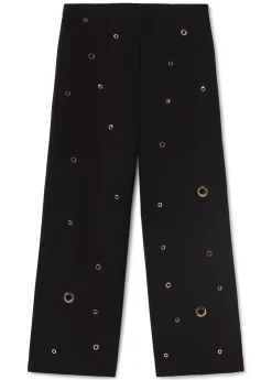 Outlet Pantalón detalle eyelets Pantalones