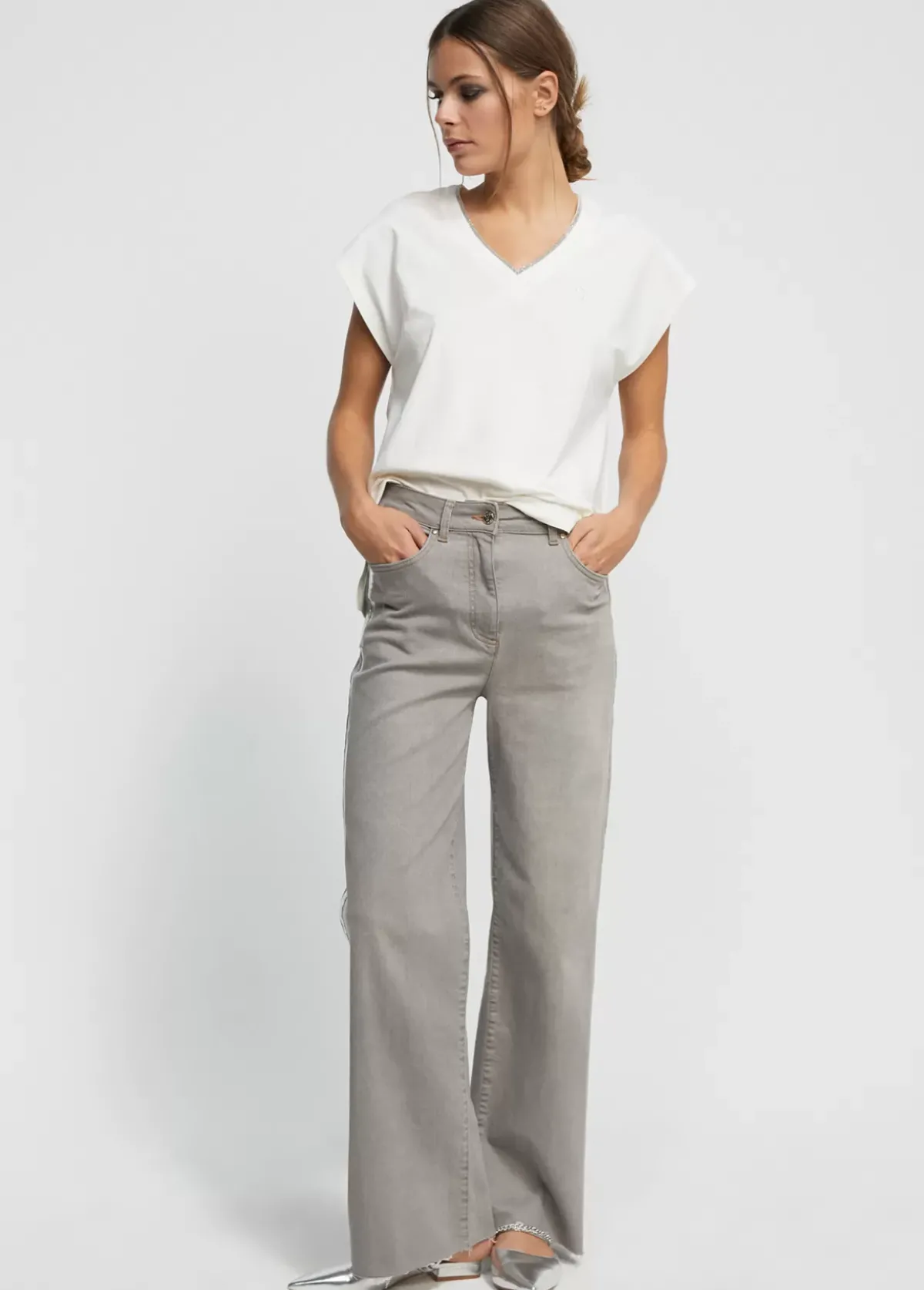 Best Pantalón detalle laminado Pantalones