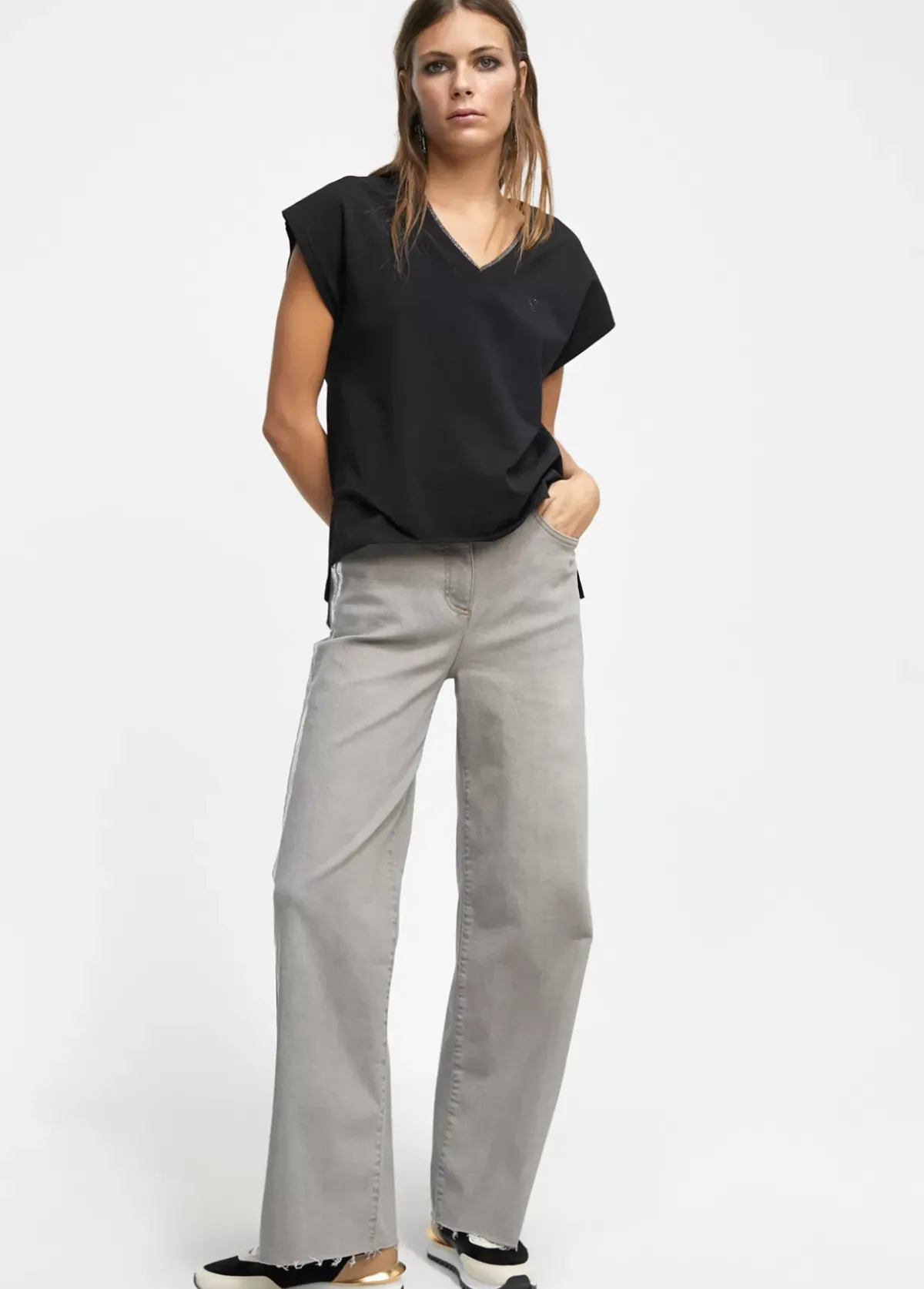 Best Pantalón detalle laminado Pantalones