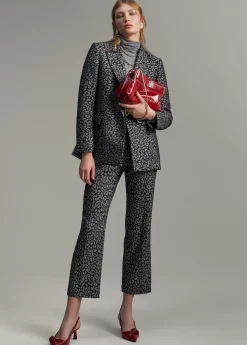 Pantalón jacquard animal print Animal Print|Pantalones