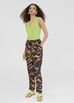 Pantalón jogging estampado zebra Pantalones|Baño