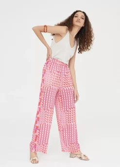 Online Pantalón palazzo estampado Pantalones