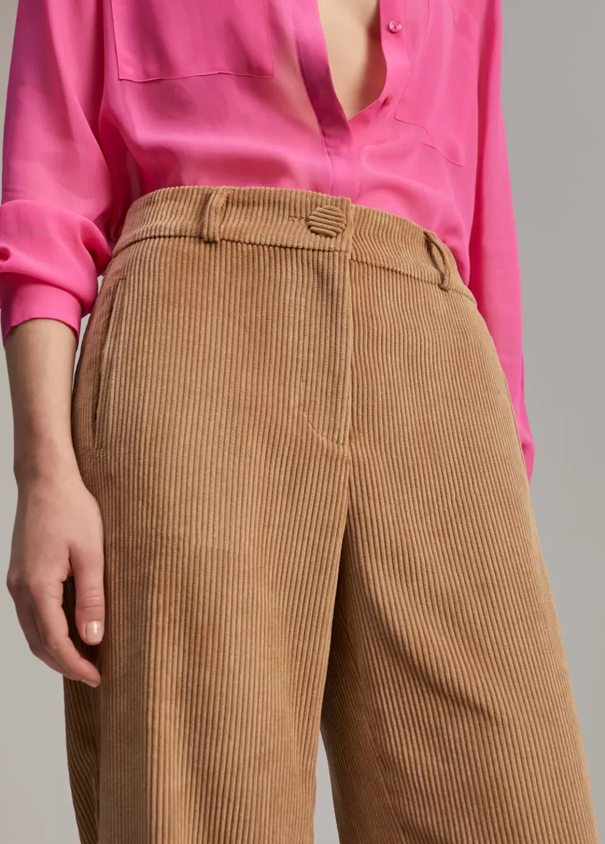 New Pantalón pana wideleg Pantalones