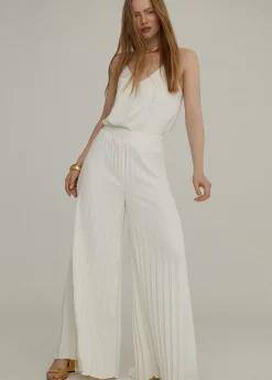 Outlet Pantalón plisado y fluído Pantalones