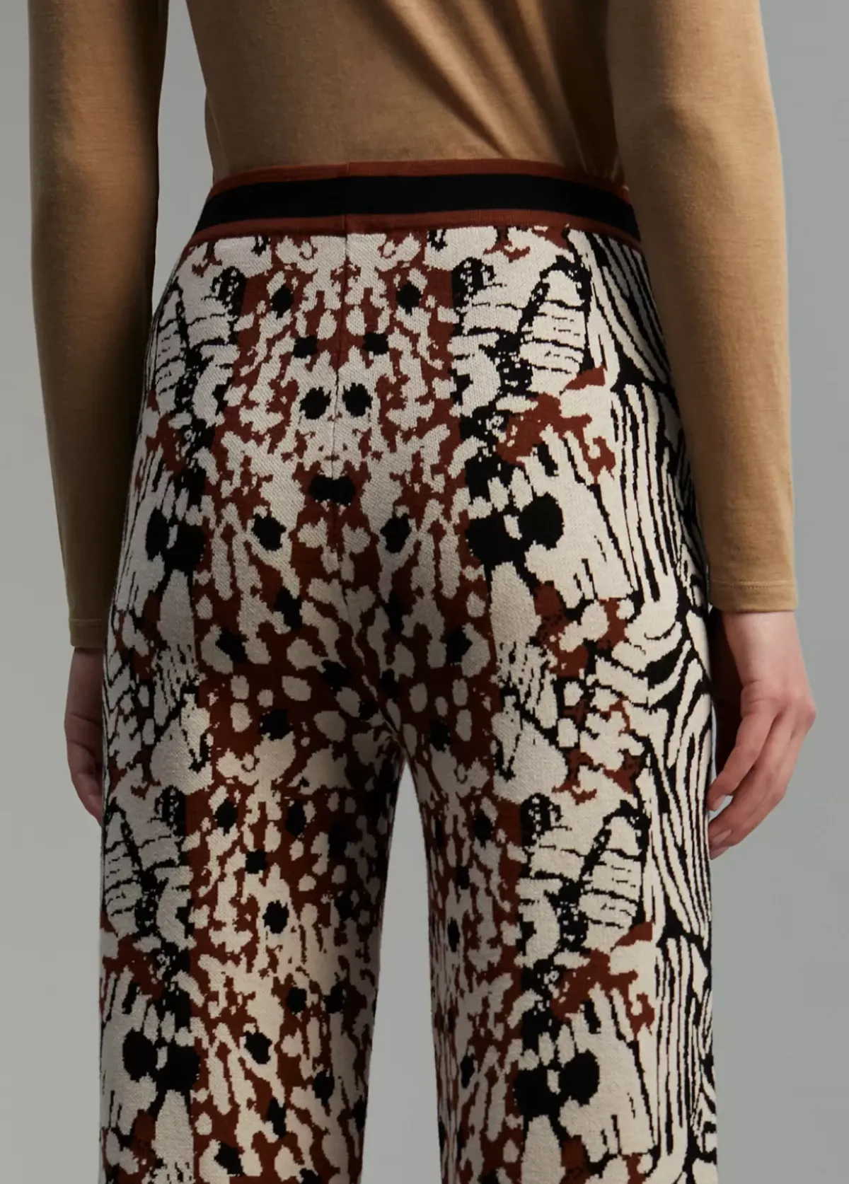 Best Pantalón punto animal print Animal Print|Punto