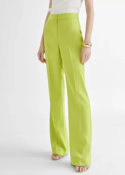 Pantalón recto fluido Pantalones