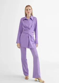 Sale Pantalón recto fluido Pantalones