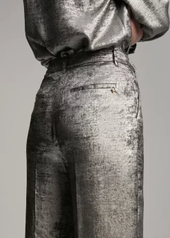 Discount Pantalón recto laminado Pantalones