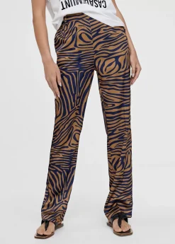 Best Pantalon recto estampado animal Pantalones