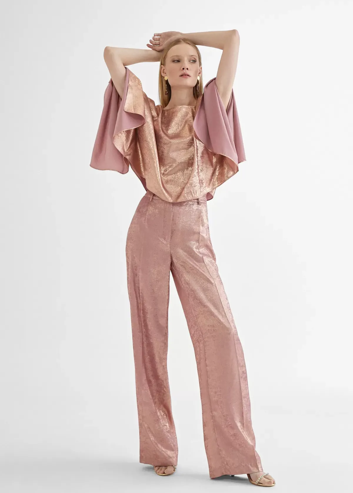 Discount Pantalon recto tornasolado Pantalones