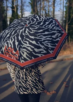 Best Paraguas pequeño automático print cebra| Lola Casademunt Animal Print|Paraguas