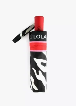 Best Paraguas pequeño automático print cebra| Lola Casademunt Animal Print|Paraguas